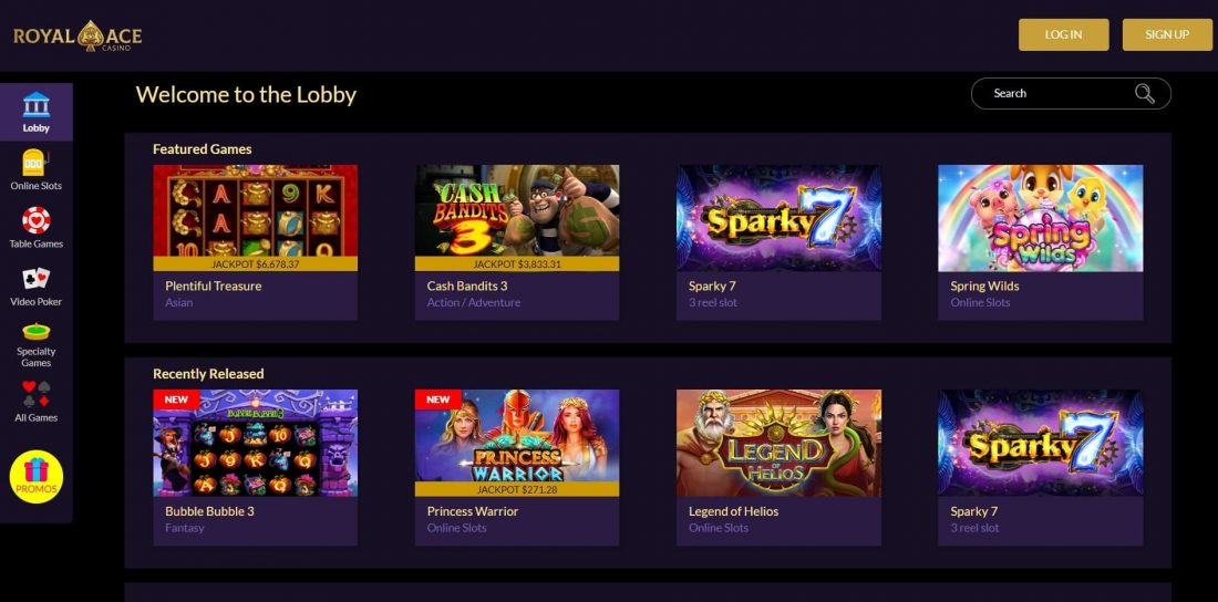Royal Ace Casino Games