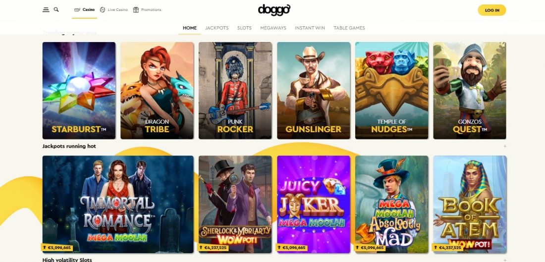 Doggo Casino Games