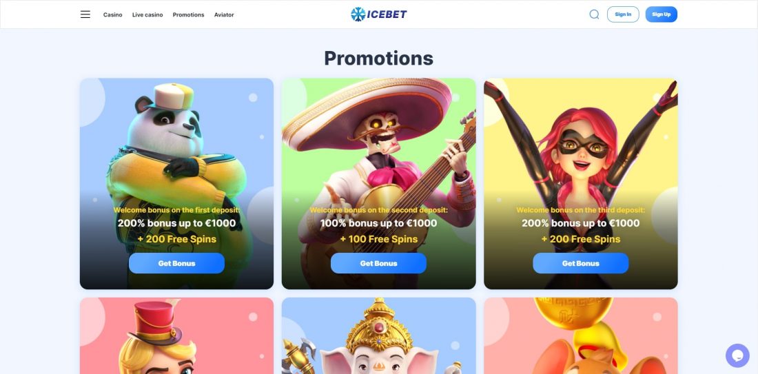 Icebet Casino Promotions