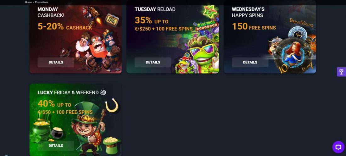 iLUCKI Casino Special Bonuses