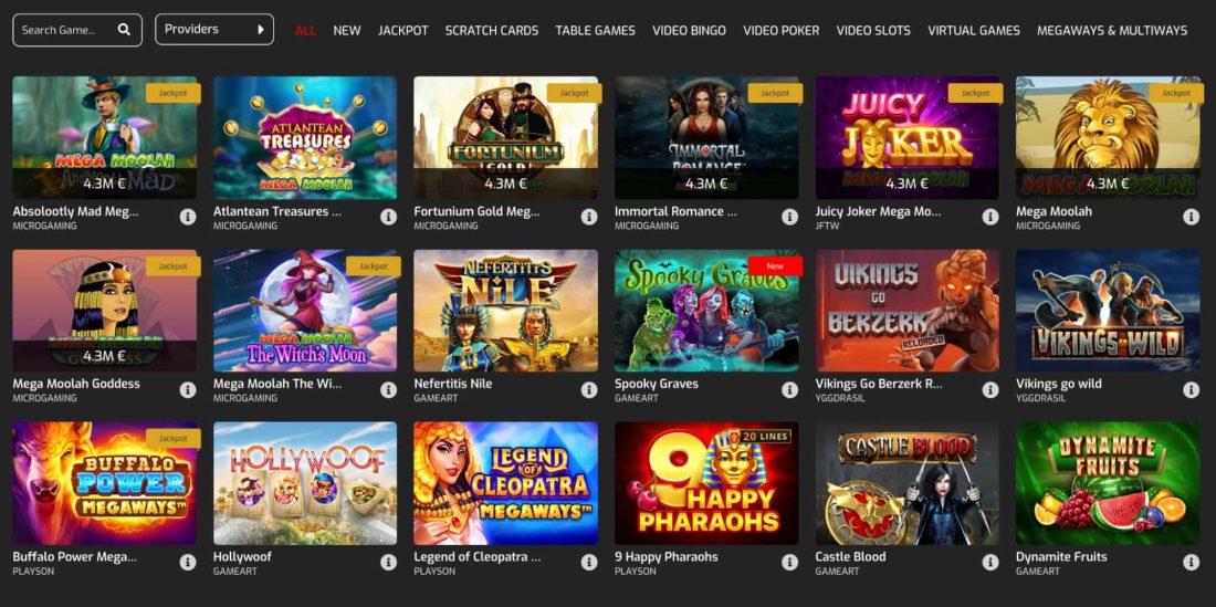 Profistarz Casino Games