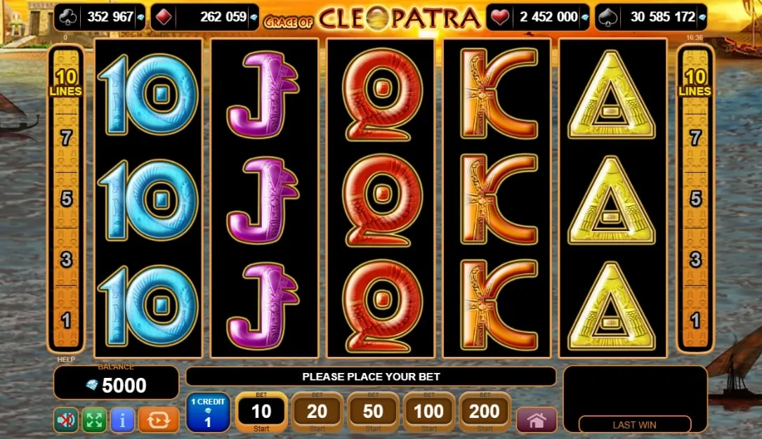 Grace of Cleopatra features
