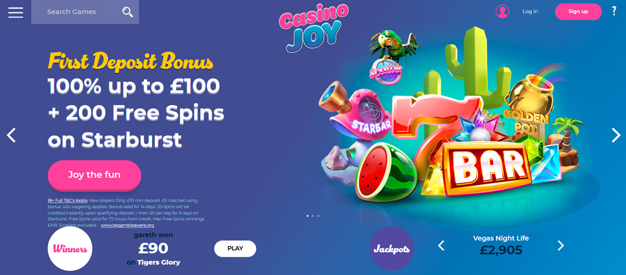 joy casino бездепозитный бонус