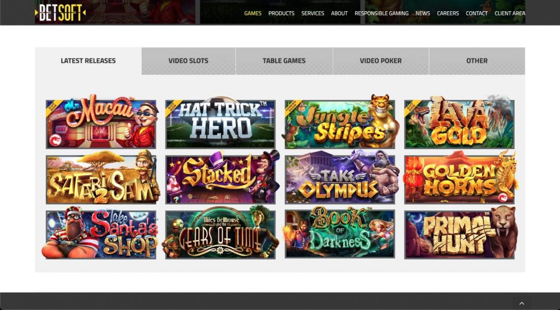 betsoft games releases