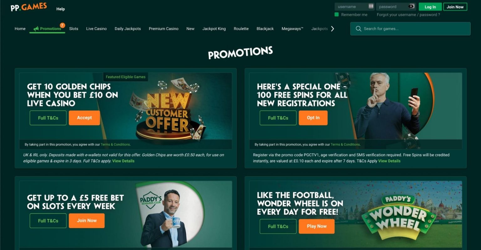paddy power casino promotions