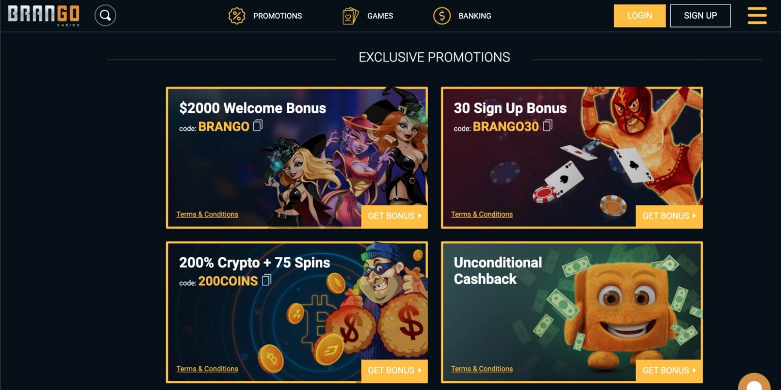 Brango Casino Review 2022 Get No Deposit Bonus & Free Spins