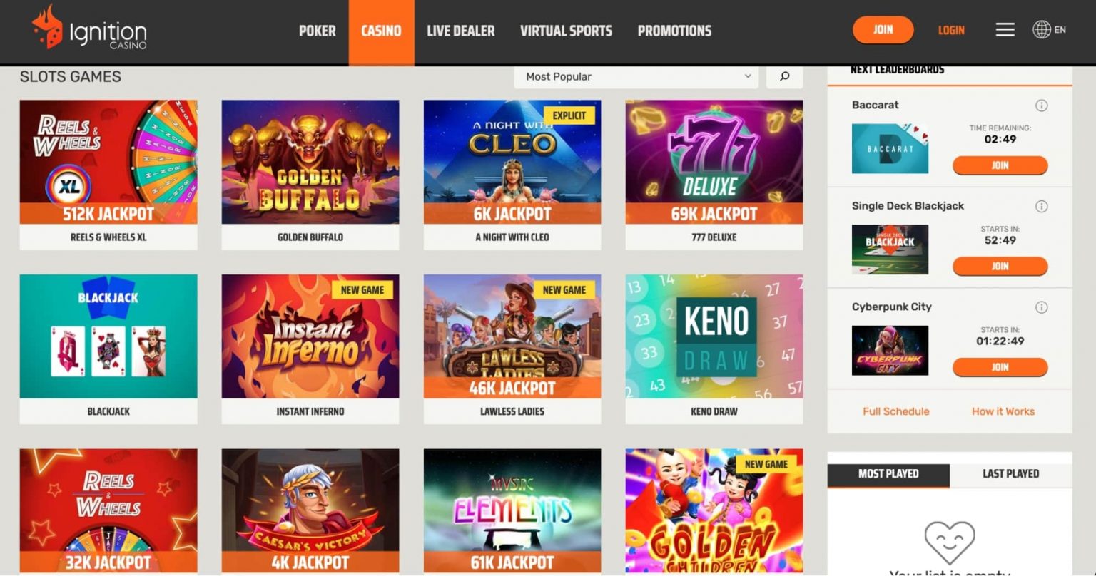 Ignition Casino Review 2022 Get No Deposit Bonus & Free Spins