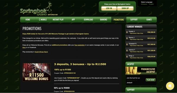 springbok casino no deposit bonus codes 2013