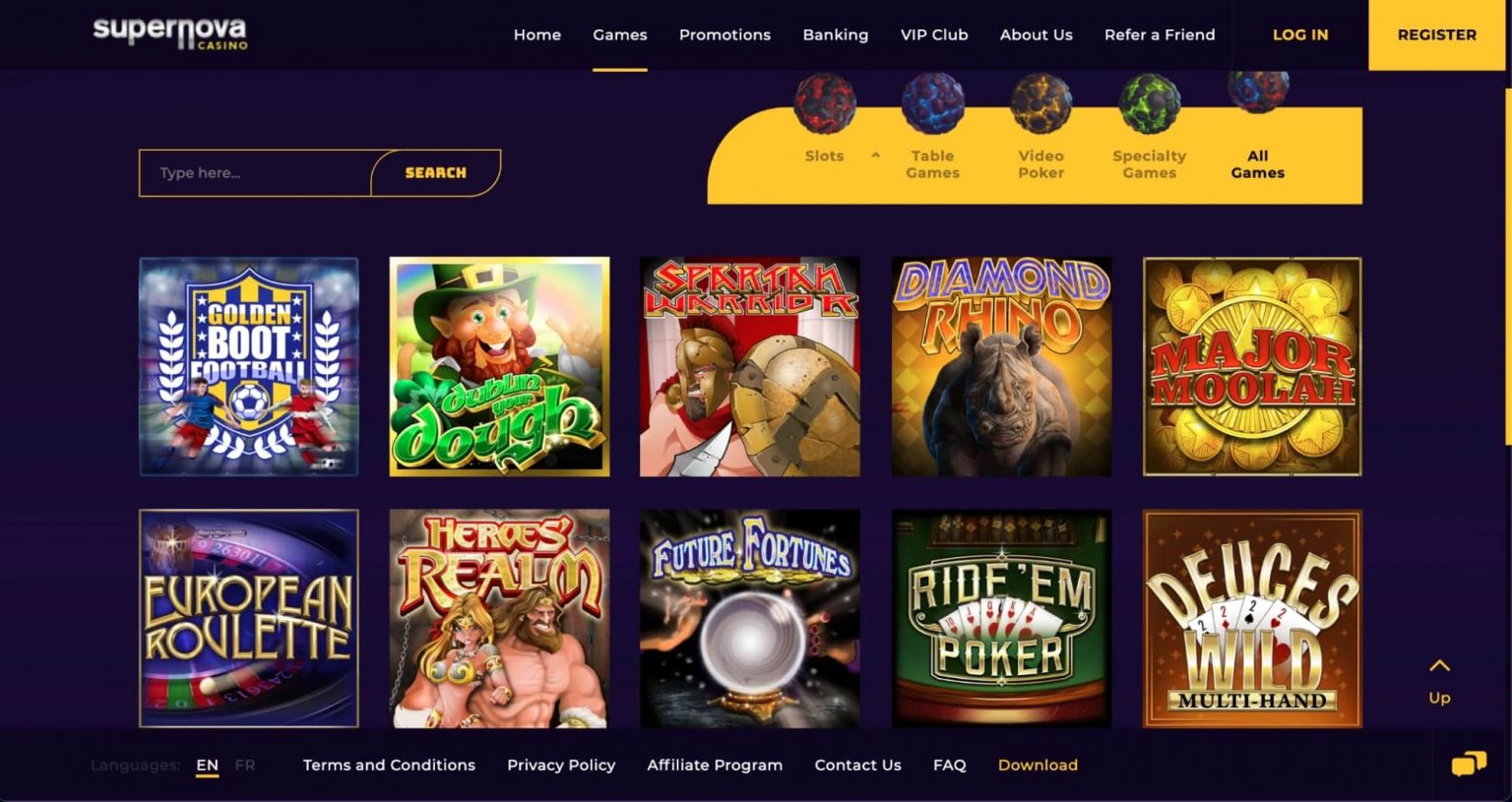 Supernova Casino Review 2022 Get No Deposit Bonus & Free Spins