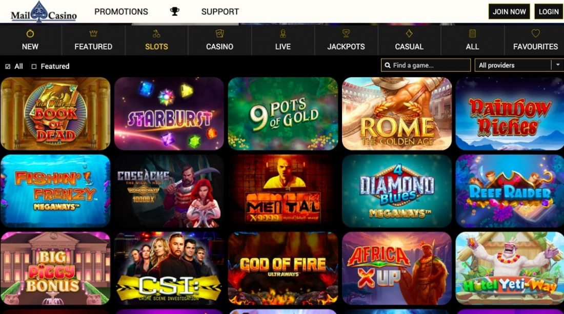 Jeux du casino en ligne