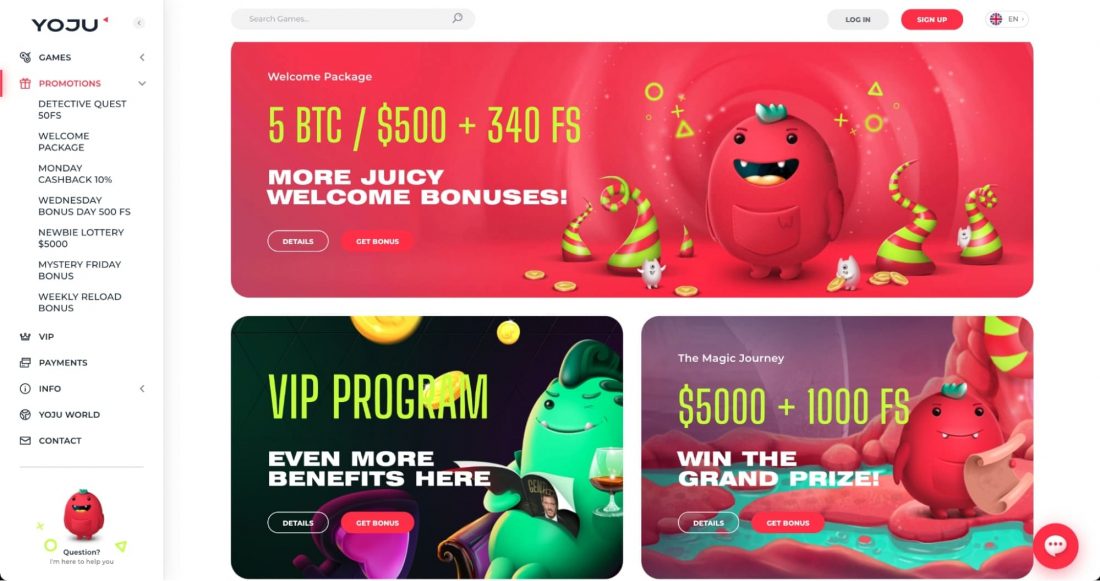 Yoju Casino Welcome Bonus