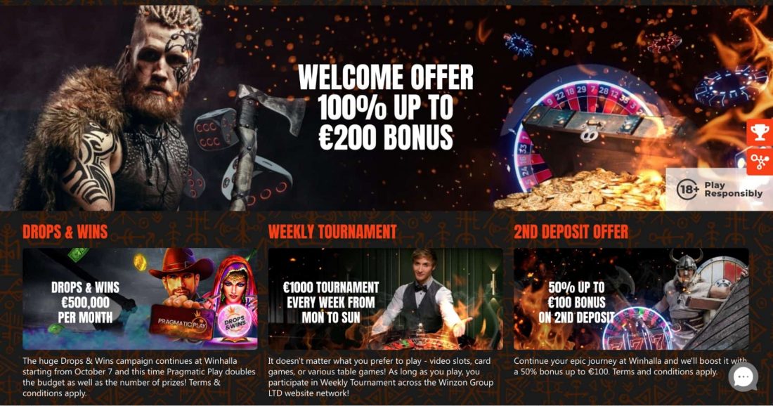 Winhalla Casino Bonuses and Promotions