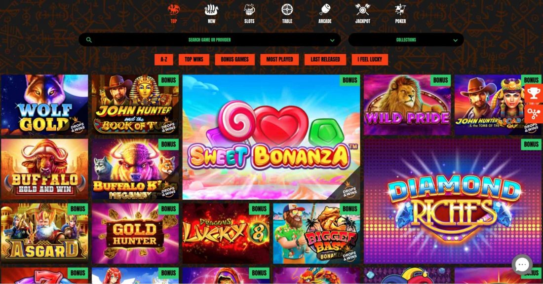 Winhalla Casino Games