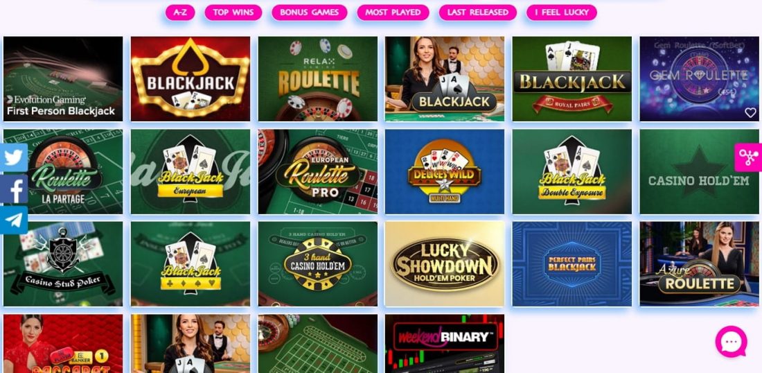 Bet4Joy Casino Stolní hry