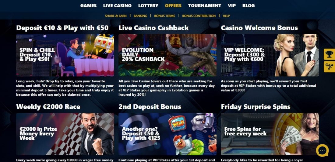 Vip Stakes Casino Welcome Bonus