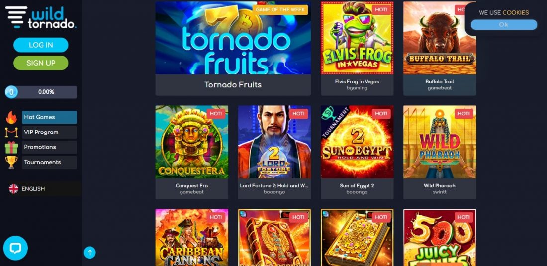 Wild Tornado Casino Games