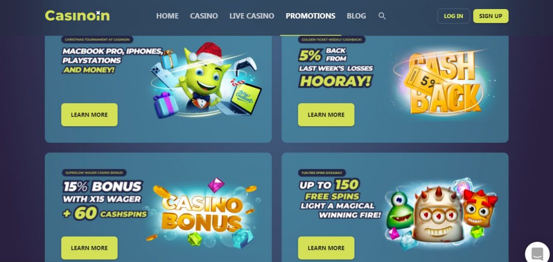 Casinoin Casino Promotions