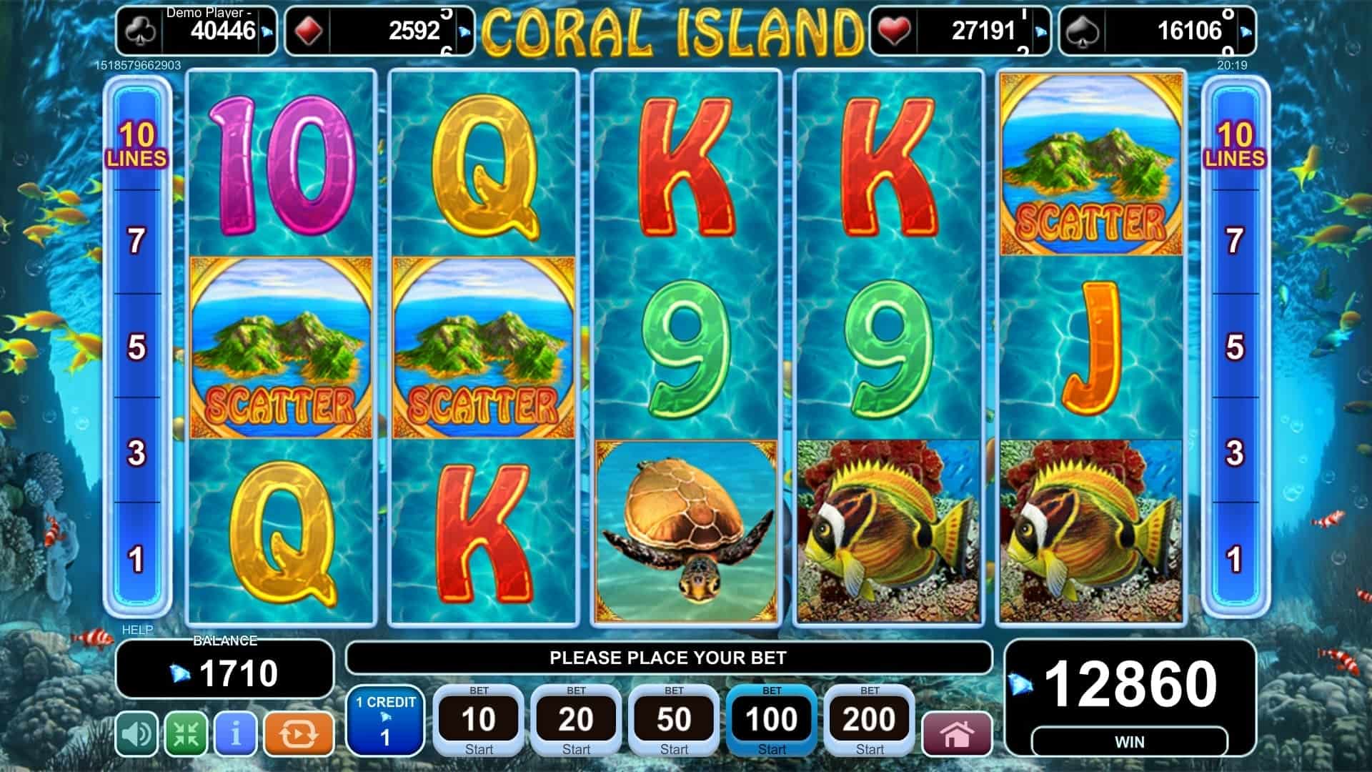 EGT Software Coral Island Slot