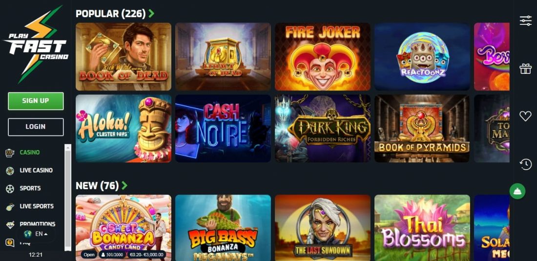 Playfast Casino Games