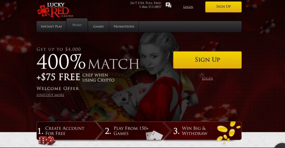 Lucky Red Casino Website